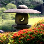    Stone lanterns, lights and Japanese pagodas...