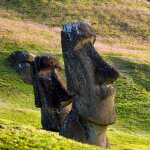 The new trend! Moai stone figures, Easter...