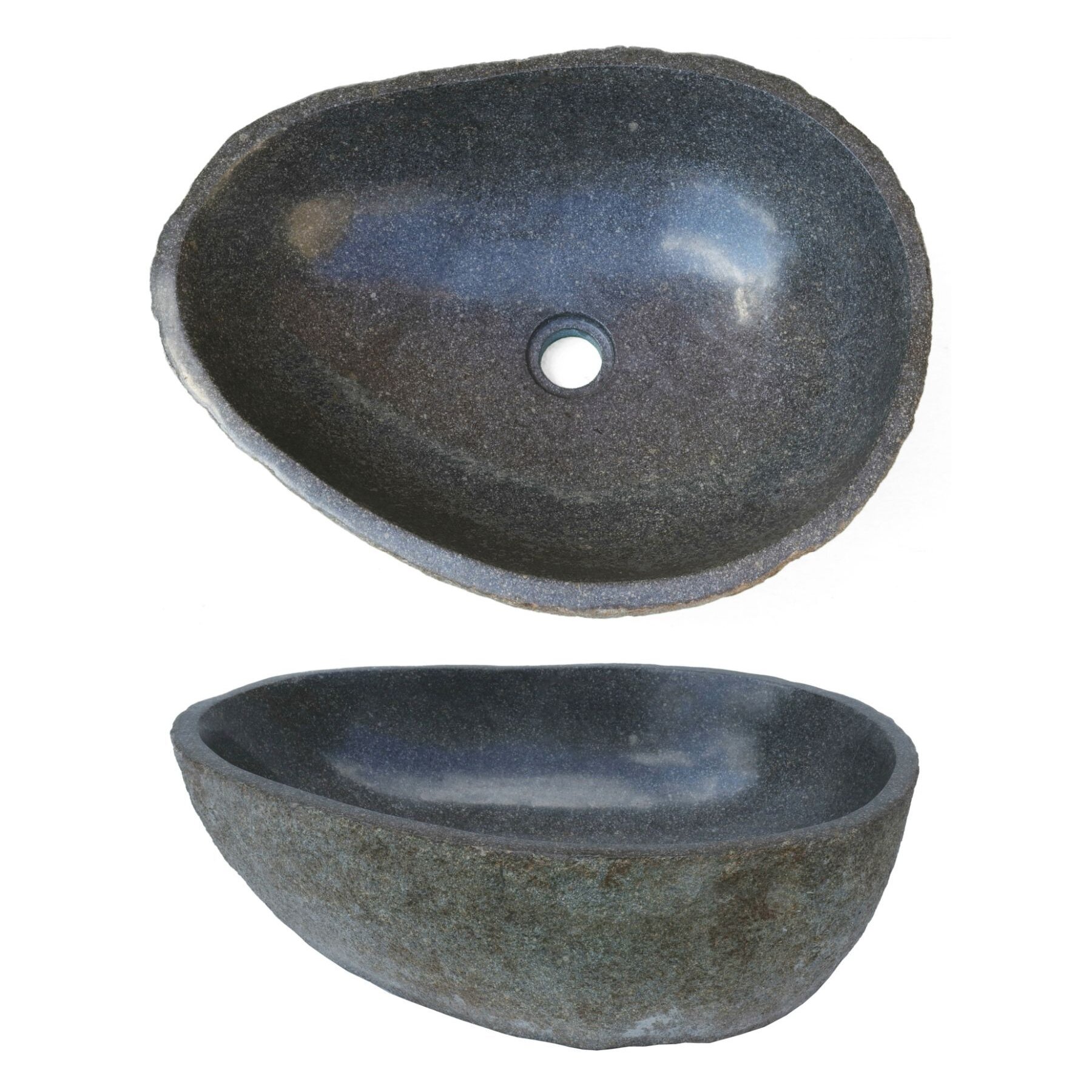 natural stone washbasin basin in grey color