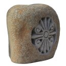 Stone lantern with ornament, H 35 cm, hand carved from...