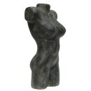 Torso "female" H 50 cm, in black antique or...