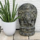 Sitzender Ganesha, H 27 cm, schwarz antik
