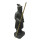 Standing Chinese warrior, H 100 cm, black antique