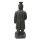 Chinesischer Krieger, stehend, H 100 cm, schwarz antik