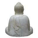 Sitzender Buddha &quot;Japan&quot;, H 41 cm, wei&szlig; antik