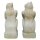 Traditional Balinese Wedding Couple, 100 cm, stone figures, cast stone, garden deco, white antique, frost-proof