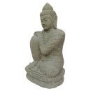 Sitzender Buddha "Relax",  H 75 cm, Steinmetzarbeit aus Basanit