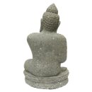 Sitzender Buddha "Relax",  H 75 cm, Steinmetzarbeit aus Basanit