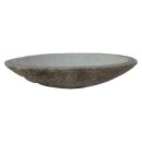 Exclusive bird bath, stone bowl, Ø 35 - 40 cm, hand carved from riverstone, garden deco, frost-proof