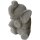 Sitting stone elephant, 50 cm, cast stone, natural concrete finishing, garden-deco-figure, frost-proof