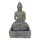 Buddha Wasserspiel mit Becken, H 135 cm, Steinmetzarbeit aus Basanit