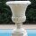 Mediterranean vase / planter "Calla", Ø 45 cm, H 60 cm, white antique
