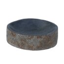 Small stone bowl, small bird bath, oval, various sizes &Oslash; 18 - 30 cm, hand carved from natural stone