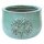 Planter flowerpot Sakura Ø 30 H 21cm in celadon color glazed frost-proof