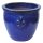 Planter flowerpot Lily Ø 34cm in royal blue glazed frostproof