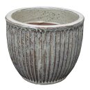 Planter flowerpot Linea Ø 24cm in sand color...