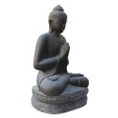 Sitzender Buddha &quot;Begr&uuml;&szlig;ung&quot;, verschiedendene Gr&ouml;&szlig;en 20 - 200 cm, schwarz antik