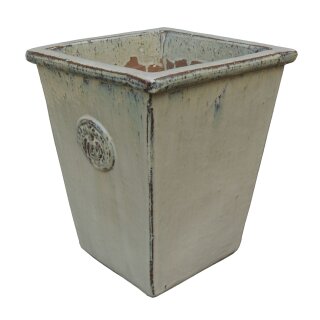 Planter flowerpot Provence, various sizes, in sand color glazed, frostproof