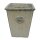 Planter flowerpot Provence square L/W 42cm handcrafted in sand color glazed frostproof