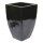 Planter flowerpot Pitaya, L/W 33 cm H 47 cm, handcrafted in Vietnam, black glazed, frost-proof