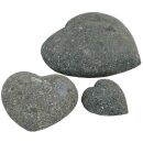 Stone hearts, set of 3, Ø 10, 15 and 20 cm, hand...