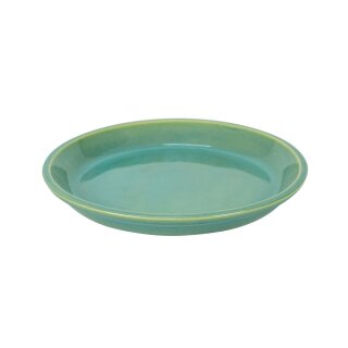 Trivet, plate for planter and flowerpot, round, various sizes and colors, glazed, frostproof