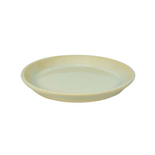 Trivet plate for planter Ø 32cm sand color glazed frostproof