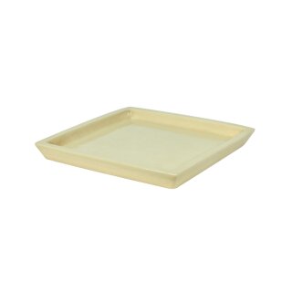 Trivet plate for planter square 26cm sand glazed frostproof
