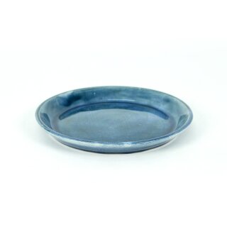 Trivet plate for planter Ø 24cm azur color glazed frostproof