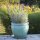 Planter flowerpot Paeonia Ø 30 H 25cm in seladon color glazed with trivet frostproof