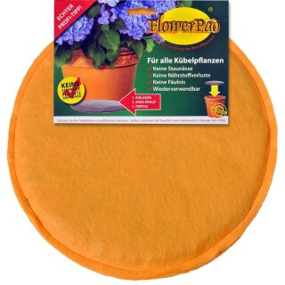 Drainage-Pad, Drainage-Kissen für Blumenkübel und Pflanzgefäße, rund, Ø 15 cm, sicherer Schutz vor Staunässe