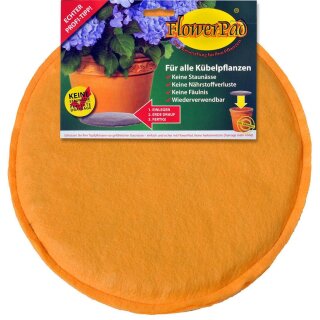 Drainage-Pad, Drainage-Kissen für Blumenkübel und Pflanzgefäße, rund, Ø 25 cm, sicherer Schutz vor Staunässe