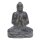 Set of 2 sitting Buddha "Greeting", H 20 cm, black antique