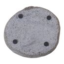 Kleine Steinschale, Steinablage, Minischale, Ø 12 cm, oval, Steinmetzarbeit aus Flussstein