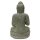 Sitting Buddha figure "Chakra", 75 cm, hand carved from natural stone (basanite), garden deco, frost-proof