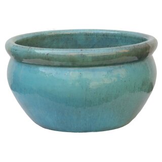 Planter flowerpot planting bowl Azalea Ø 44 H 24cm in jade glazed frostproof