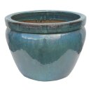 Planter flowerpot Paeonia Ø 40 H 30cm in jade glazed frostproof