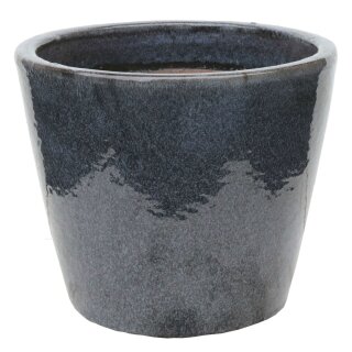 Planter flowerpot Jasmine, various sizes, in grey glazed, frostproof