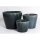 Planter flowerpot Jasmine, various sizes, in grey glazed, frostproof