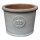 Planter flowerpot Arles, various sizes, in grey-white glazed, frostproof