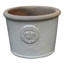 Planter flowerpot Arles Ø 34 H 25cm in grey-white...