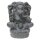 Ganesha Statue, sitzend, 40 cm, Steinfigur, Garten-Deko, schwarz / weiß antik, frostfest