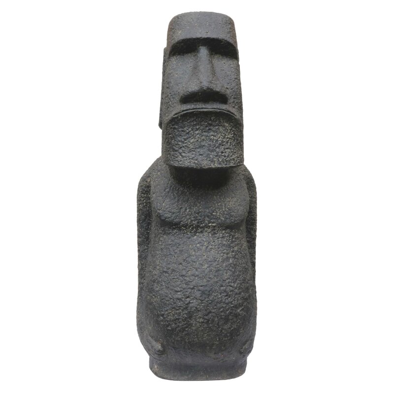 Moai-Kopf, Osterinsel-Statue frostfes 100cm, Garten-Deko Stein-Figur,