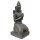 Kneeling temple guardian statue "Teppanom" 110 cm, garden deco, black antique, frost-proof