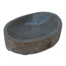 B-grade! Small stone bowl, small bird bath, oval, various sizes Ø 18 - 30 cm, hand carved from natural stone, frost-proof