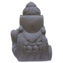 Sri Dewi bust, 100cm, stone statue, glassfibre reinforced concrete (GRC), garden deco, brown antique, frost-proof