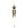 Original Bali bamboo wind chime with a small bird house, 30/100 cm, decoration and chime for the garden, terrace or balcony