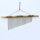 Original large Bali bamboo / metal wind chime, 70 cm, decoration and chime for the garden, terrace or balcony