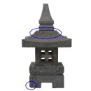 B-grade! Japanese stone lantern "Nara", H 42...