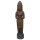 Standing Dewi figure "Chakra" 150 cm, stone sculpture hand carved from natural stone (basanite), brown-black patinated, garden deco, frost-proof